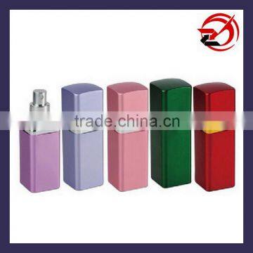 square shaped Aluminum atomizer bottle