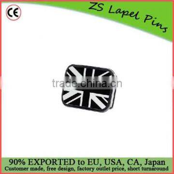 Personalized quality Black and White British Flag Belt Buckle