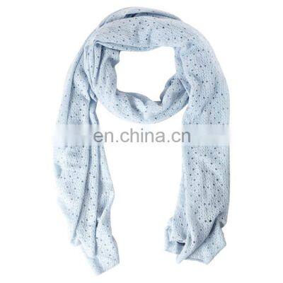 Ladies Long Silk Blue Green Scarves Online