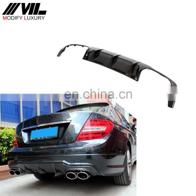 JC Style Carbon Fiber W204 C63 Rear Diffuser for M ercedes B enz 2012