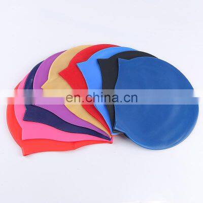 Pure Silica Gel Ear Protector Swimming Cap Customized Logo Adult Universal Silica Gel Swimming Cap