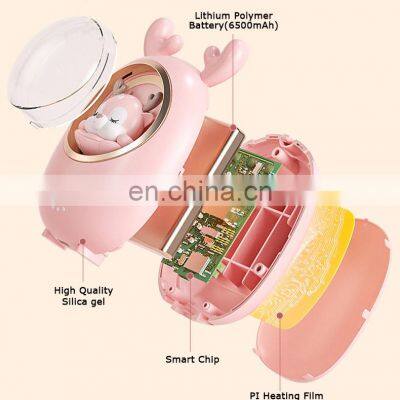 Wholesale Hand Warmer 6500mah Power Bank Portable Pocket Rechargeable Silicone Hand Warmer for Christmas Gifts photo-4