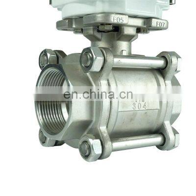 Hot Sale High Efficiency 220V 3 Inch Thread Stainless Steel 304 Electric Ball Valve photo-5