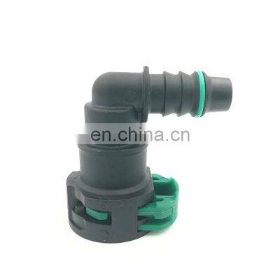 OEM Original Factory Supplier SAE 11.8 Quick Connectors 90 degrees Safety lock quick coupling hose connectors  Nylon fuel line