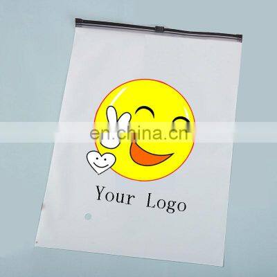 Custom T Shirt Printing Packaging Bag With Self Adhesive Own Logo Clear Plastic Bag For Clothes photo-4