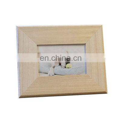 Cheap unfinished classic children gift plywood picture frame wooden