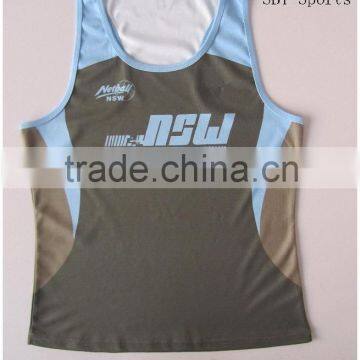 High Quality New Design Pattern Athletic Netball Singlet photo-3
