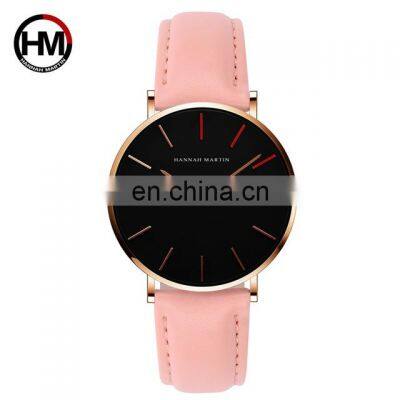 Hannah Martin HR36 Minimalist quartz wristwatch for female custom logo design color dial ladies watches brands luxury