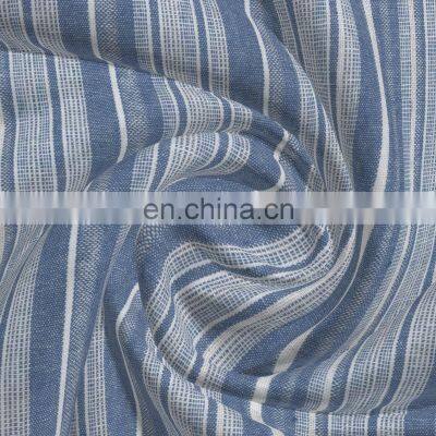 Hot Selling Linen Cotton Yarn Dyed Dobby Fabric for Clothes photo-2
