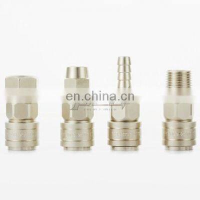 C Type Japanese Steel Nickel-plated Air Pump Air Pipe Pneumatic Self-locking Quick Release Coupling photo-3