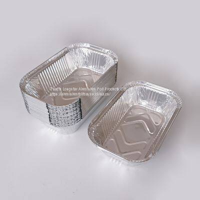 650ml Disposable Rectangle Deep Aluminum Foil Tray photo-2