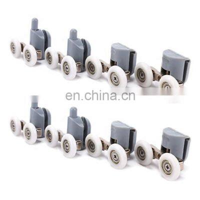 Bathroom Replacement Parts Double Twin Top / Bottom Shower Door Wheels Shower Door Rollers photo-2