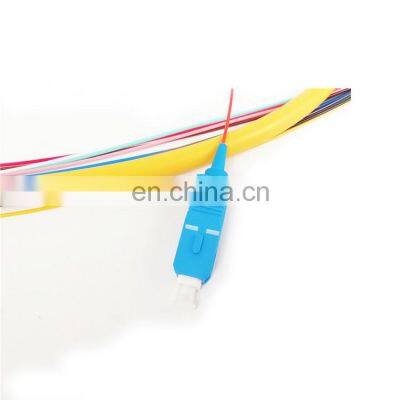0.9mm LSZH/PVC Fiber Optic 12 Core Color G652D SM LC SC UPC Pigtail photo-4