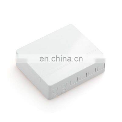 Customized Flame retardant Material Optic Termintion Box FTTH 4 PORT 4 Core Fashion Bright Fiber Optic Face Plate