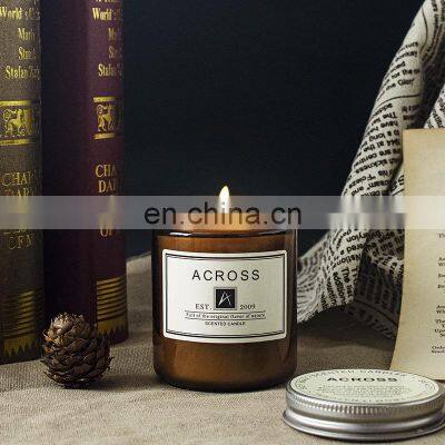 Indoor Brown Bottle Air Purification Aromatherapy Velas Para Decoracion Candles & Home Fragrance With Lid For Home Decor photo-3