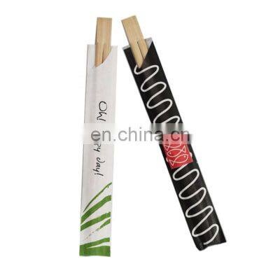 Disposable Open Paper Sleeve Bag Packing Bamboo Twins Chopsticks Hot Sale in USA Chopsticks