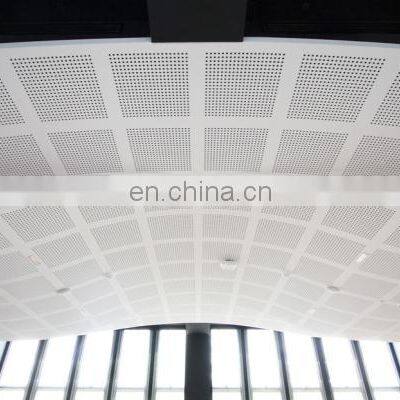 Decorative Screen Metal Aluminum Perforated Metal Panel Fireproof Ceiling