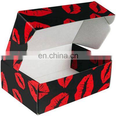 Hot sale Luxury Custom LOGO Eco Friendly Gift Fashion Print Under wear nightcloth Lash shipping Packaging Corrugated Paper Box