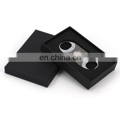 Wholesale High Quality Stainless Steel Double Blade Free Custom Logo Cigar Cutter photo-2