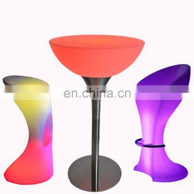 rgb colors glowing party nightclub sofas bar tables outdoor furniture  led light furniture living room sofas party bar table