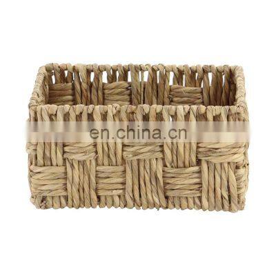 Hot Sale Metal Wicker Basket Water Hyacinth Storage Basket Set Of 2 Wholesale High Quality Vietnam Cheap photo-4