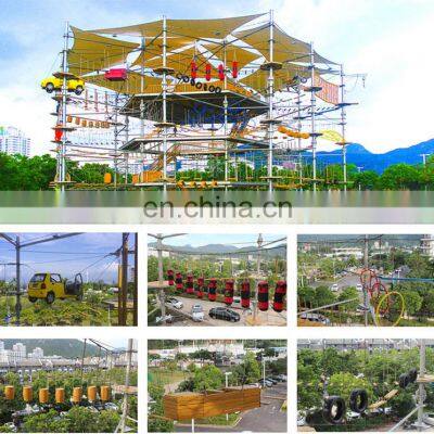Outdoor Playground Equipment Rope Course Adventure Commercial High Rope Course For Ropes Courses Park photo-3
