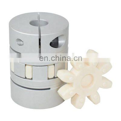 Custom Precision GR38 Steel Flexible Coupling Black Keyway Transmission Anti Vibration Rotex Curved Jaw Coupling for Blender photo-5