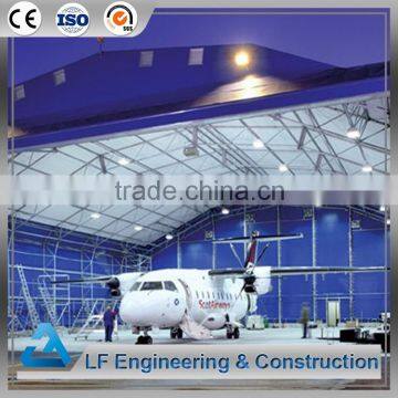 Prefabricated steel structure airplane hangar