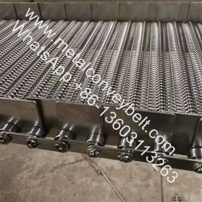 Stainless Steel Food Grade Chain Driven Belt SUS304 Chain Driven Stainless Steel Wire Mesh Conveyor Belt photo-3