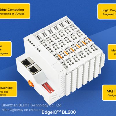 BLIIOT24VDC integrated switch 2*RJ45 protocol EtherCAT programming control room dynamic pressure monitoring acquisition data coupler BL202