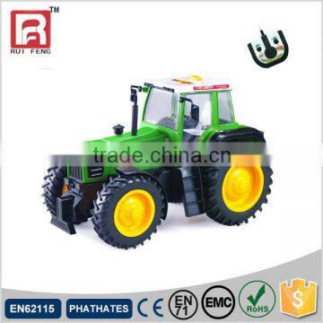 RC green color plastic toy tractor head for kids