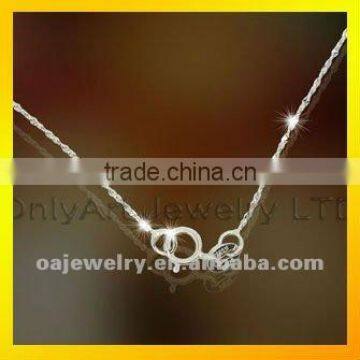 best Christmas gift cheap jewelry silver chain necklace