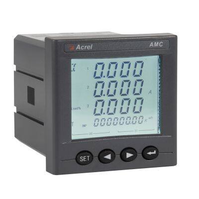 Acrel Intelligent Power Collection and Monitoring Device AMC72L-E4/KC Three Phase LCD Display 2DI2DO Panel Size 75*75mm photo-2