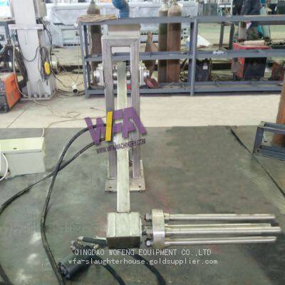 Easy Install Sheep Slaughter House Hydraulic Skinning Machine For Goat Slaughtering photo-4