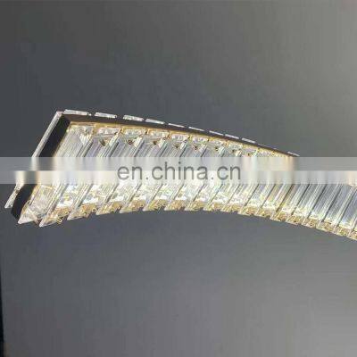 Modern Luxury Living Room Pendant Light Hotel Villa Led k9 Crystal Chandelier