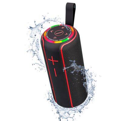 Rgb Bt Music Fm Radio Waterproof Tf Card Mini Portable Cloth Outdoor Bass Stereo Blue Tooth Led Light Charge 5 Wireless Speaker