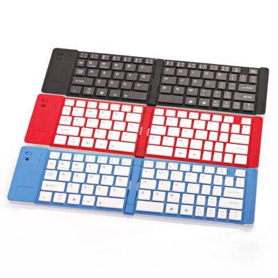 Mini Ultra Slim BT Keyboards for IOS Android Laptop Ergonomic Foldable Pocket Sized Wireless Folding Keyboard