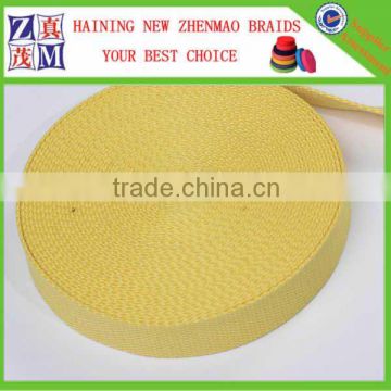 factory make wholesale good quality yellow PP webbing