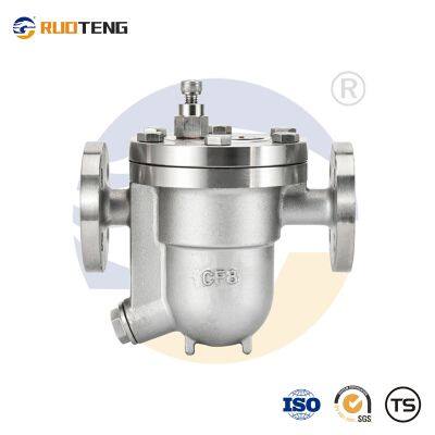 [Ruoteng]  Stainless Steel CF8 Flanged Steam Trap Free Float Ball Condensate Bucket Steam Trap