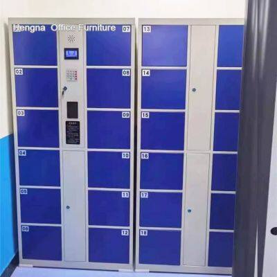 Public Space Smart E-Locker Weatherproof Design 18 Door Park Museum Library Visitor Bag Storage RFID Technology photo-2