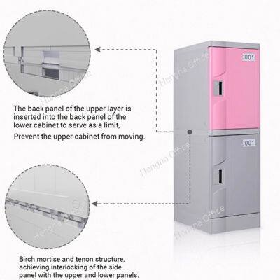 Armários escolares de plástico ABS modulares – Armários de armazenamento seguros e fáceis de limpar, perfeitos para alunos e salas de aula photo-3