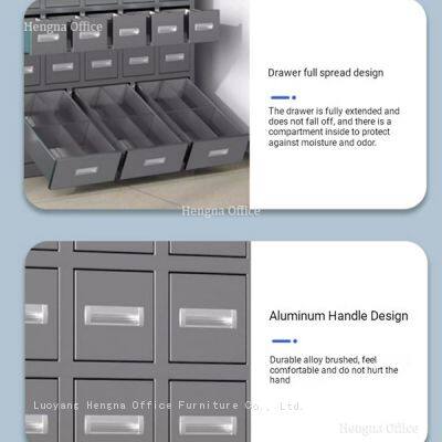 HN-WC04 Kräuterverabreichungsstation für Wellness-Center, 304 Edelstahl, retrorote Pulverbeschichtung mit hochfesten Aluminiumgriffen, OEM photo-4