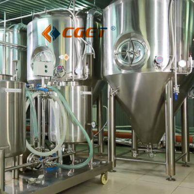 304 Stainless Steel Beer Fermentation Tank With PLC Control System photo-3