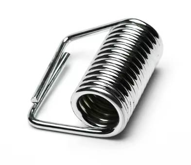 OEM Exercise Equipment Carbon Steel Nickel Plating Spiral Spring Clip Torsion Spring