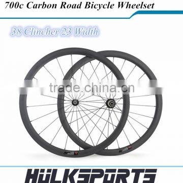 Newly 2016 U shape BIKE/BICI wheelset;Road Carbon Wheels ;Clincher Bicycle Wheels;Depth 38 mm;Size 700C ;Width 23 mm