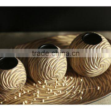 Jiayi Resin Threaded Ring Candlestick Retro Ornaments Modern Minimalist European Decorative Wedding Candles Wedding Gifts photo-2