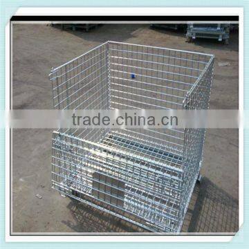 Storage Wire Mesh Folding Container, Warehouse Cage