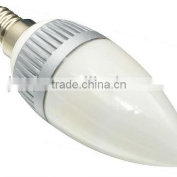 Aluminum Housing 64pcs 3528 3.2W C37 LED Candle Lamp