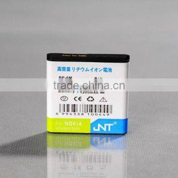 lithium polymer phone battery, high capacity cellphone battery BP-6M for Nokia