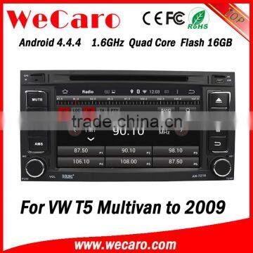 Wecaro 7" WC-VU7006 Android 4.4.4 car dvd player 1024 * 600 for vw multivan android car dvd WIFI 3G 16GB Flash